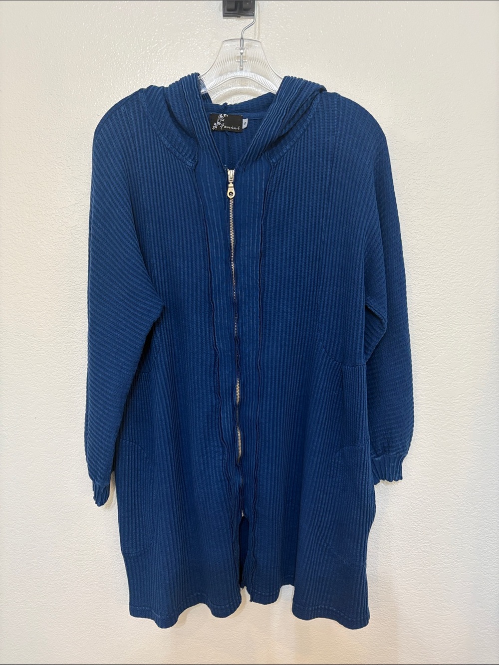 Fenini - Blue Zip Up  Swimsuit / Beach Coverup - Size Small. B83